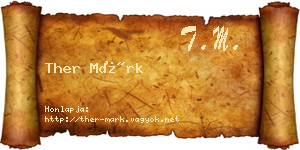 Ther Márk névjegykártya