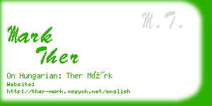 mark ther business card